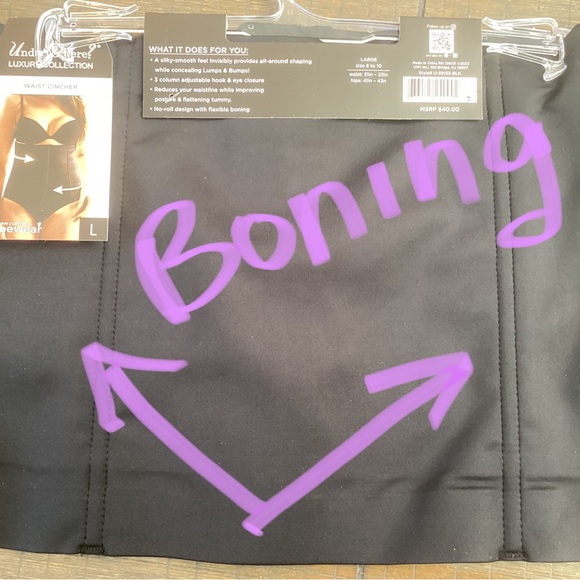 🌸Waist Cincher Firm Control Black - Picture 2 of 9